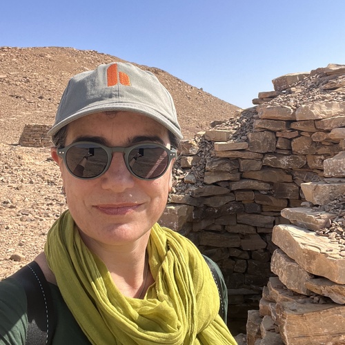 THP Fellow Marta Ameri, working at Salut Tombs in Oman